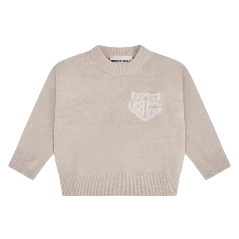 Couture Club Childrens/Kids Monogram Fluffy Sweatshirt / Beige